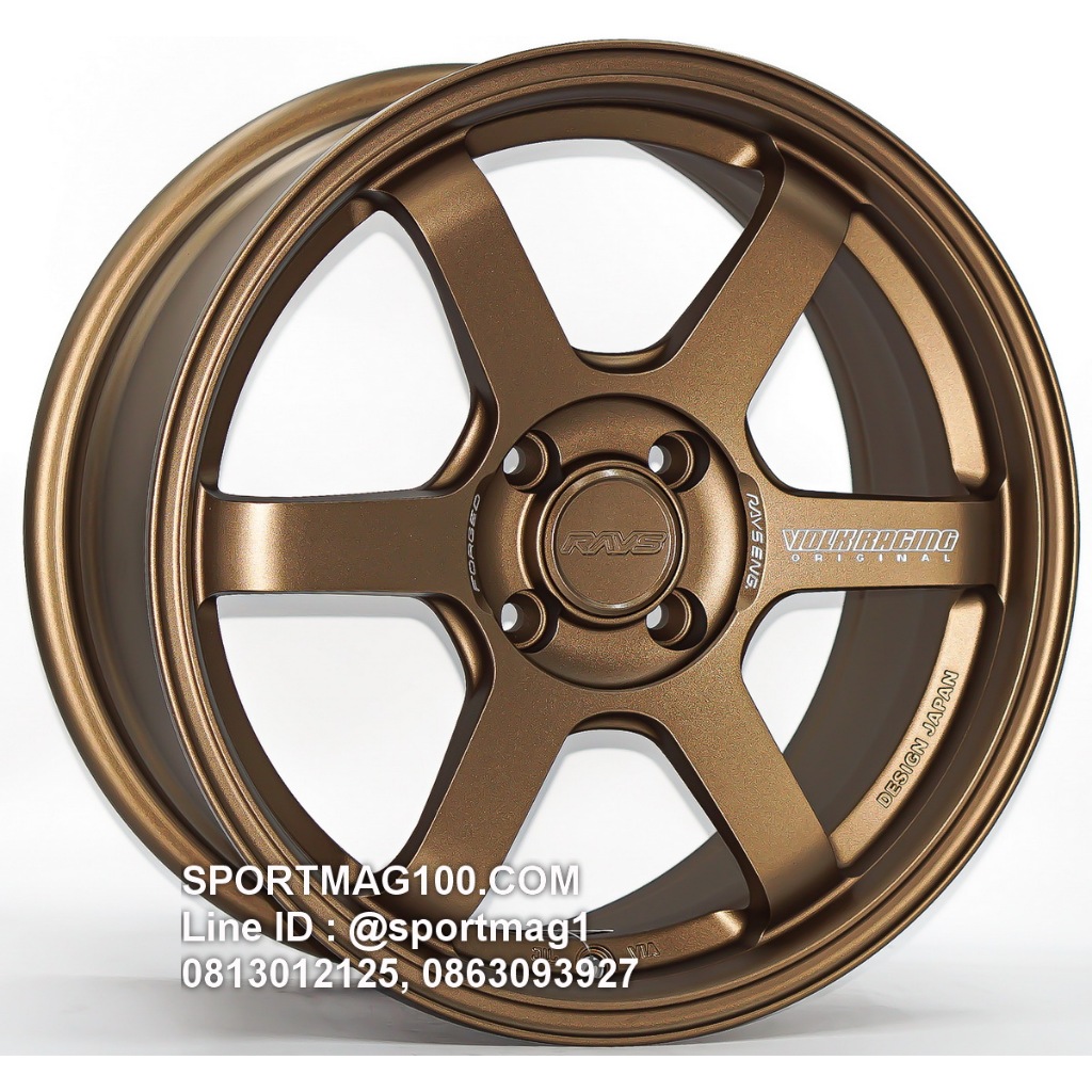 ล้อแม็กซ์ AOW TE37 Sonic ขอบ16นิ้ว 4รู100 สีทองแดงเลเซอร์ กว้าง7นิ้ว Offset35 [19976]