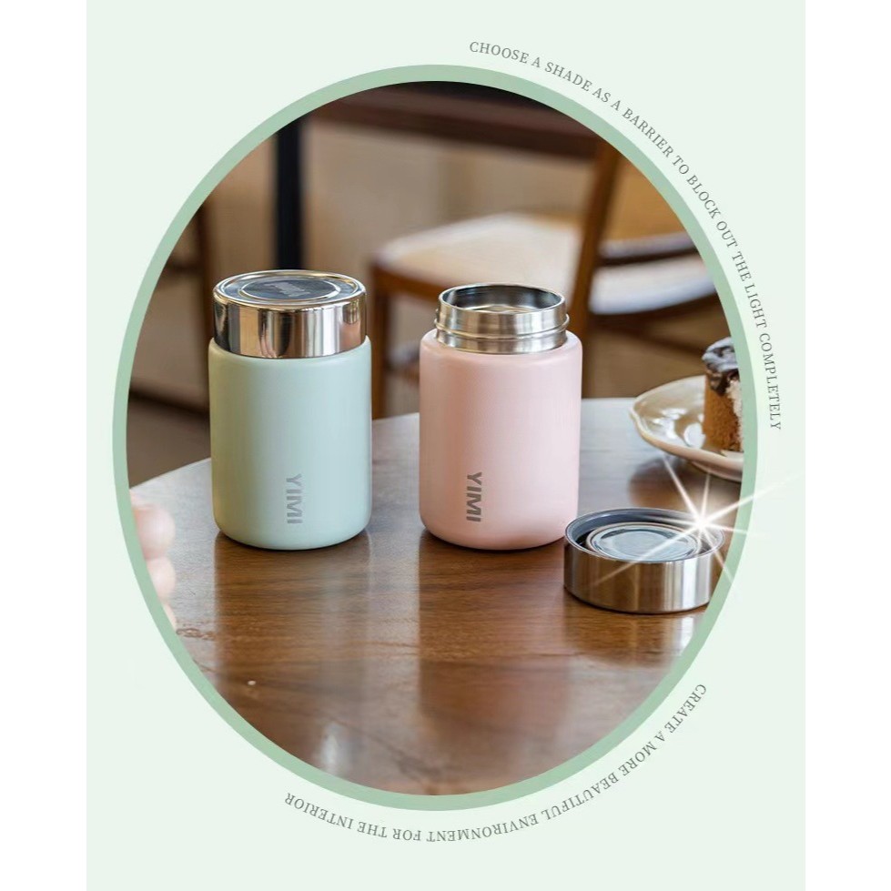 แก้วน้ำมินิ แก้วกาแฟมินิ230ml. เก็บความร้อน-ความเย็นได้นาน 12-24 ชั่วโมง แก้วสแตนเลส 316 อย่างดี ถือง่ายพกพาสะดวก