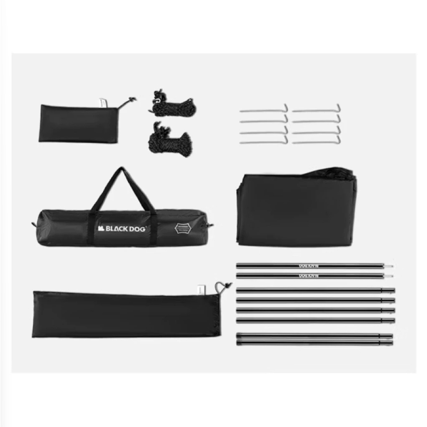 🔥พร้อมส่ง🔥Blackdog ฟรายชีท/ทาร์ปขนาด27ตรม.ขนาดใหญ่ กันฝน กันแดดดีเยี่ยม จุได้ 10-16คน - รูปที่ 7