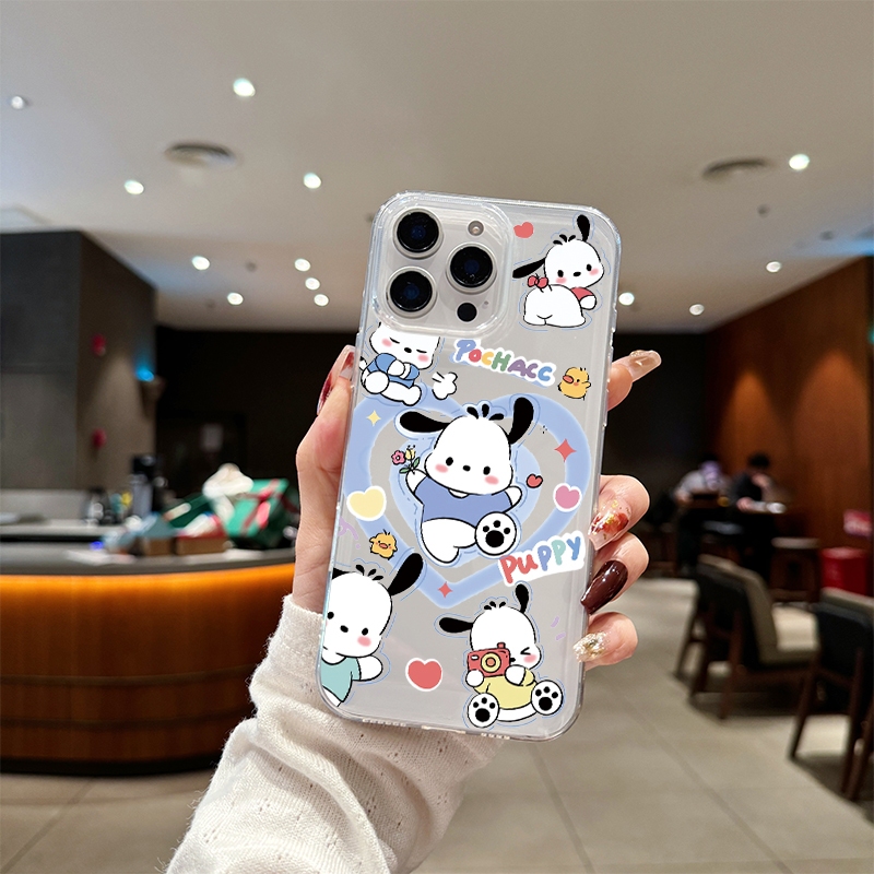 เคสไอโฟน11 💖กรณีโทรศัพท์โปร่งใส💖ส่งจากไทย เคสไอโฟน for iPhone11 12 13 14 15Pro Max XR XS X 7 8P ลูกสุนัขใช้กล้อง - รูปที่ 2