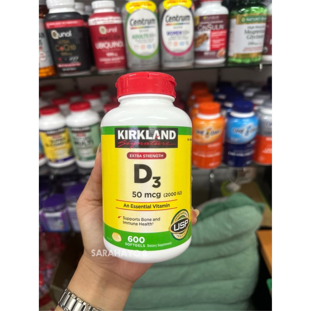 Kirkland Signature Extra Strength D3 50 mcg (2000 IU) 600 Softgels