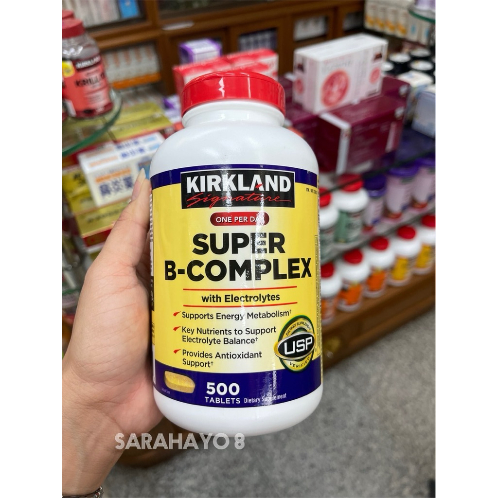 Kirkland Signature Super B-Complex with Electrolytes, 500 Tablets