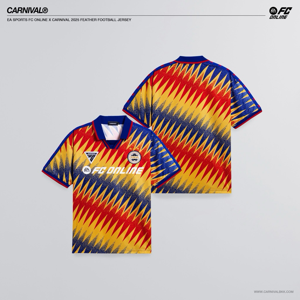 CARNIVAL X FC ONLINE 2025 FEATHER FOOTBALL JERSEY
