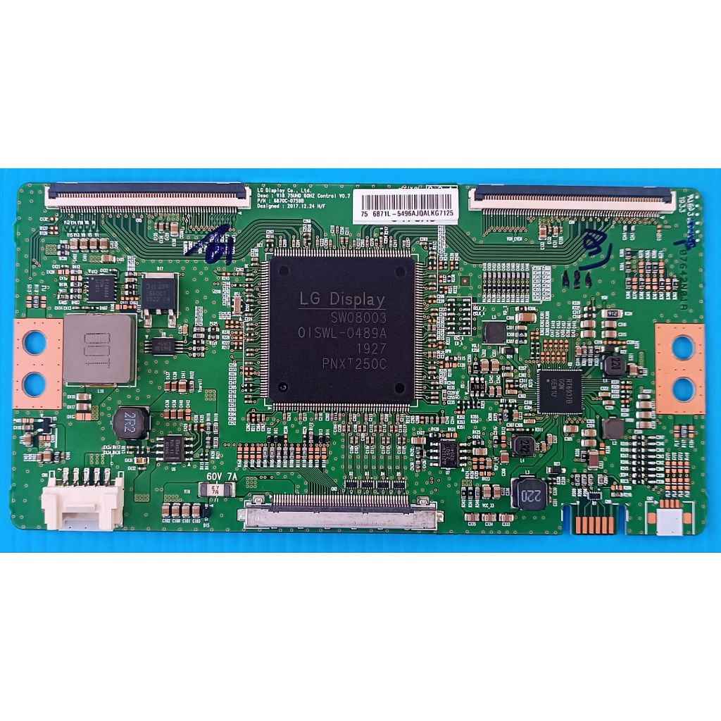 บอร์ดทีคอนทีวี  LG สำหรับรุ่น 75UM7500PTA , 75UM6970PTB  พาสบอร์ด 6870C-0759B