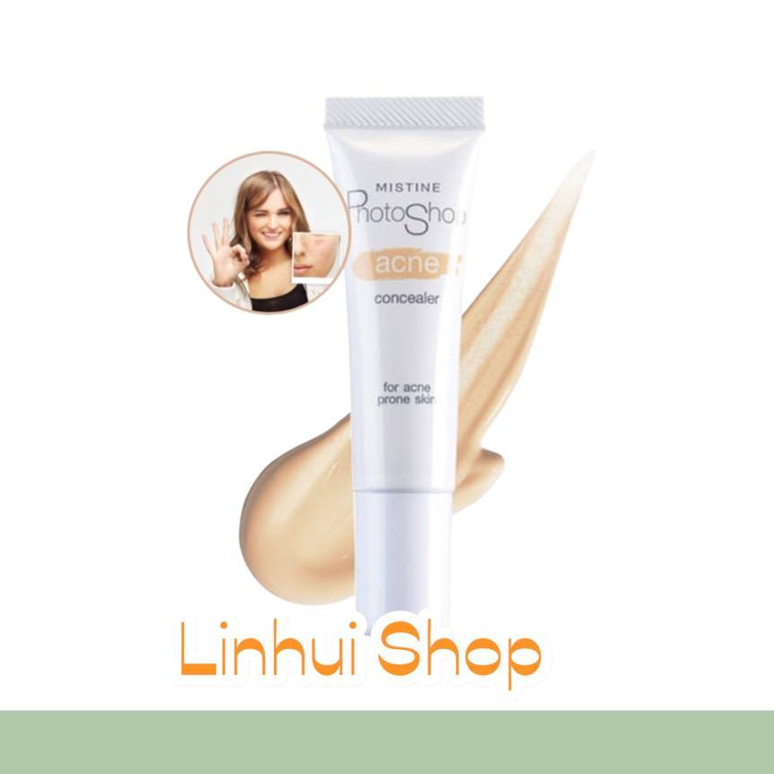 Mistine Photoshop Acne Concealer 9 g.exp 05/26   มิสทีน โฟโต้ชอป แอคเน่ คอนซีลเลอร์ คอนซีลเลอร์ปกปิด