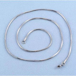 LN64 สร้อยคอลายงูแปดเหลี่ยมสแตนเลสแท้
