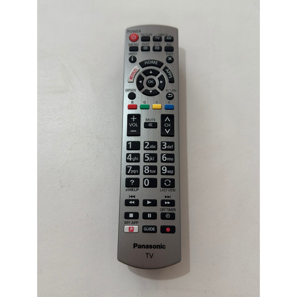 รีโมทสมาร์ททีวี panasonic  part. N2QAYB001252  อะไหล่แท้จากโรงงาน