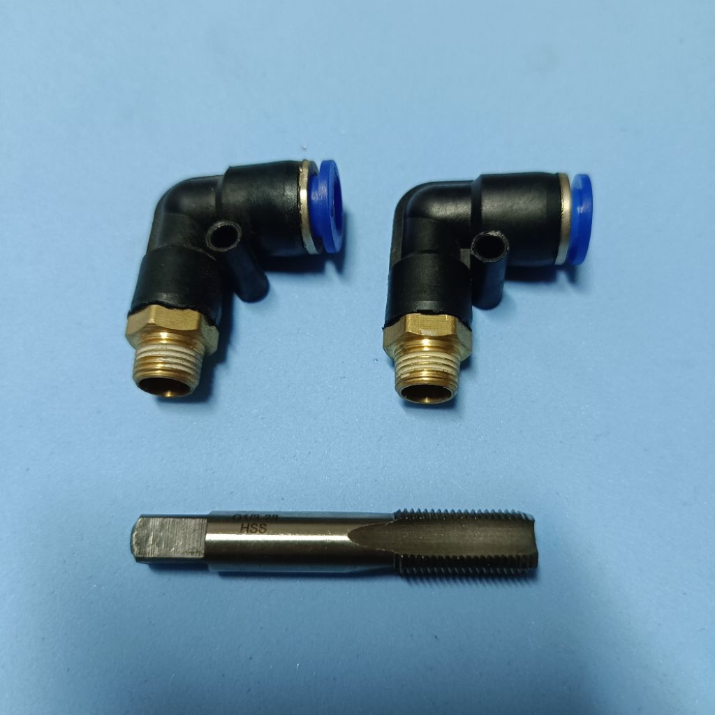 ดอกต๊าปเกลียวข้องอ Pu PL8-01  1/8  มีตัวเลือกข้องอ