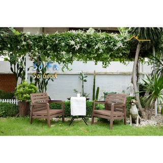 เก้าอี้โซฟา พลาสติก 1-2-3 ที่นั่ง กับโต๊ะกลาง, SoFa So Good 1-2-3 Seats and Coffee Table JioHome