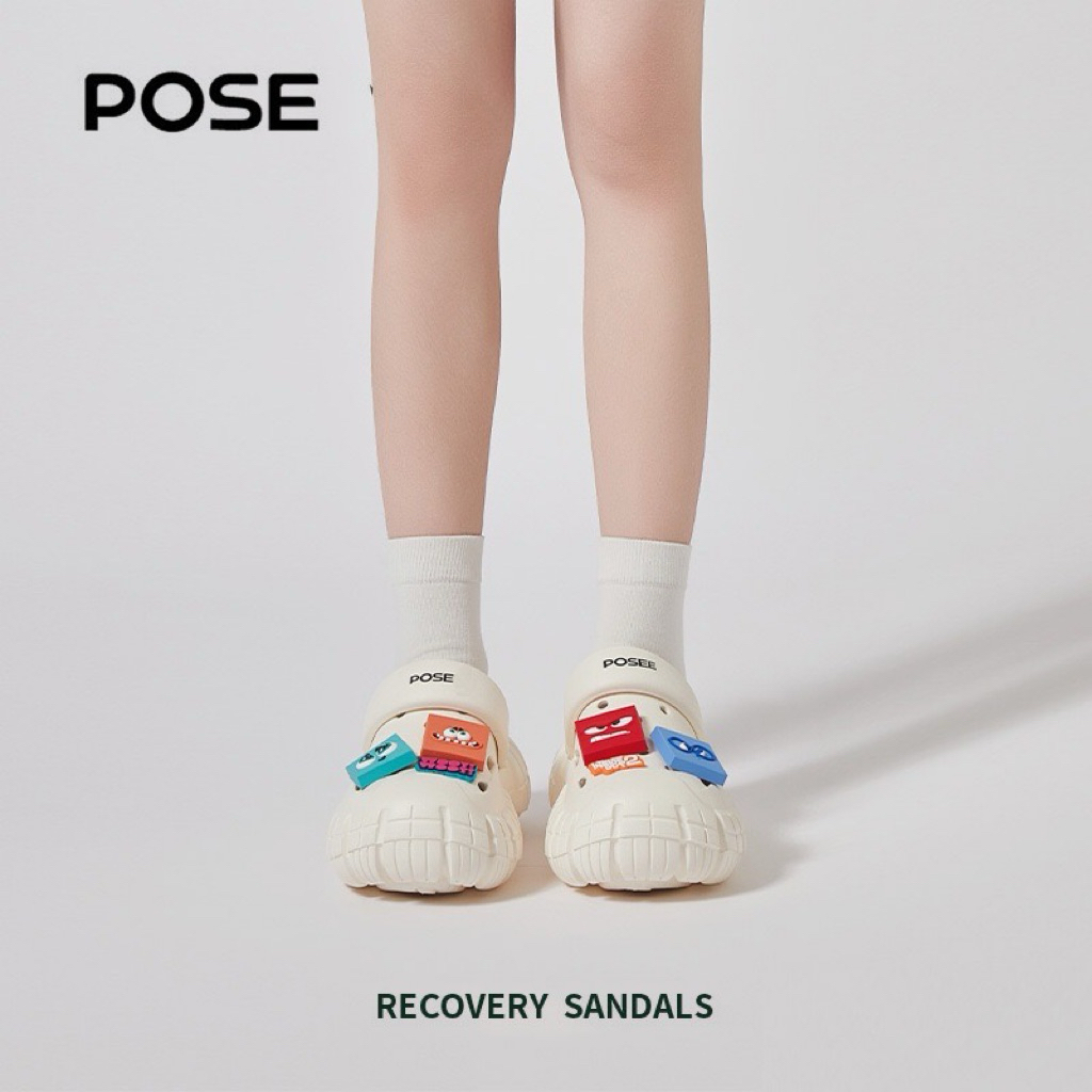 【POSE Pioneer x  INSIDE OUT】POSE Clogs Pioneer EVA Couple รองเท้าหัวโตานิ่มกันลื่นรองเท้าหัวโต พื้นห