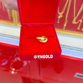 ต่างหูทอง1กรัมYONGHENGGOLD ทองคำแท้96.5% น้ำหนัก1กรัม มีใบรับประกันสินค้า