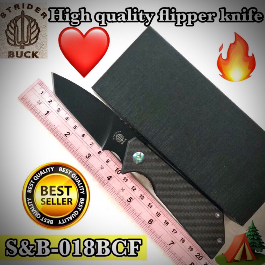 High quality flipper knife S&B-018BCF For collection 👍