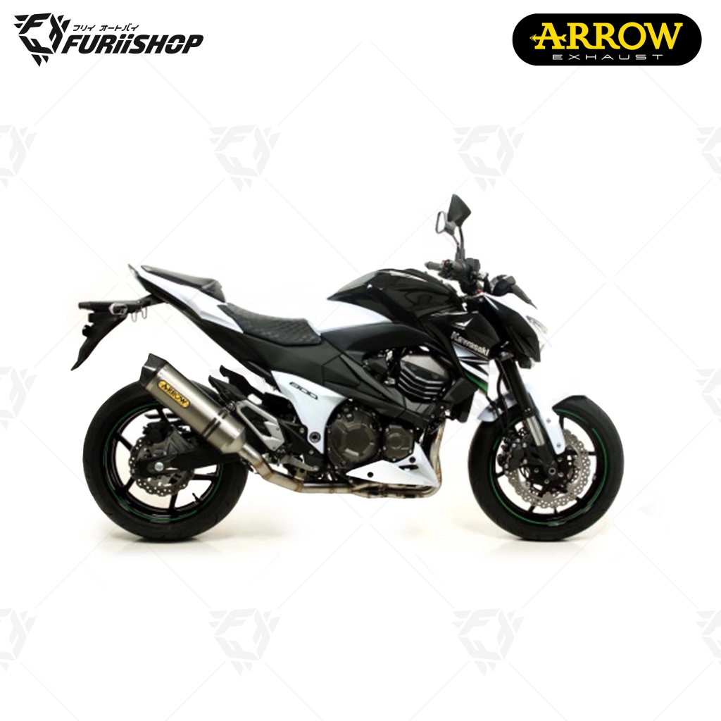 ท่อสูตร/ท่อแต่ง/ท่อไอเสีย Arrow slip on titanium-carbon : for Kawasaki Z800