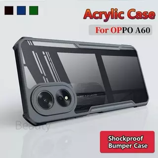 เคสขอบสี หลังใส สำหรับ Oppo A60 A18 A38 A98 A78 4G A58 4G A78 5G Reno8T เคสกันกระแทก
