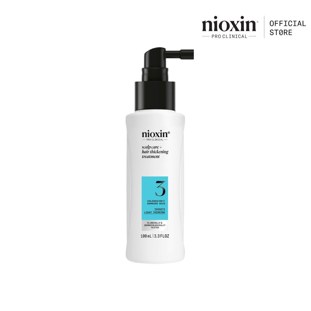 NIOXIN System 3 Treatment เซรั่มบำรุงหนังศีรษะ สำหรับผมเริ่มบาง ผมทำสี/ดัด-ยืด/ฟอก 100ml (บำรุงลึกถึงราก เพิ่มความหนา)