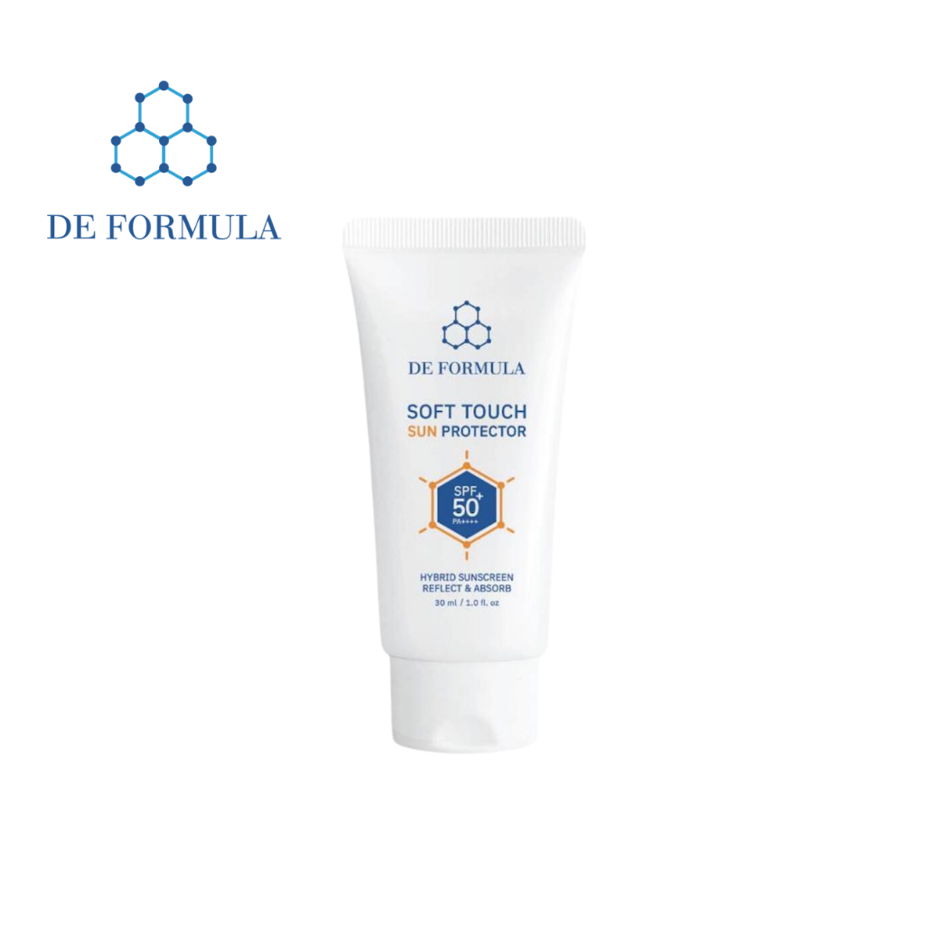 [NEW] DE FORMULA Soft Touch Sun Protector SPF50+ PA++++ 30g. เวชสำอางกันแดด เนื้อเบาไร้ความรู้สึก ทาทับเมคอัพไม่เลอะผิว