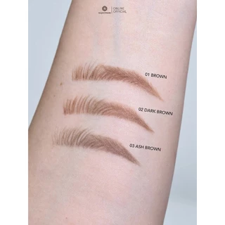 ถูก/แท้/มีไลฟ์ ดินสอเขียนคิ้ว Supermom 2in1 Slim Eyebrow Pencil ซุปเปอร์มัม เขียนคิ้ว เนื้อนุ่ม คิ้วสวย ธรรมชาติ ติดทน