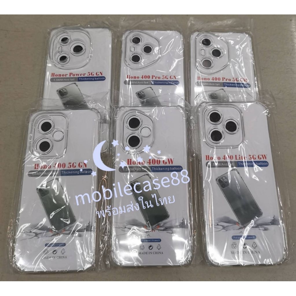 💥🇹🇭💥เคสใสกันกระแทกคลุมกล้อง For Honor 400 Pro 5G Honor 400 Lite Honor Play 10 Power 400 Smart Honor X7D X70 Honor X9D 5G