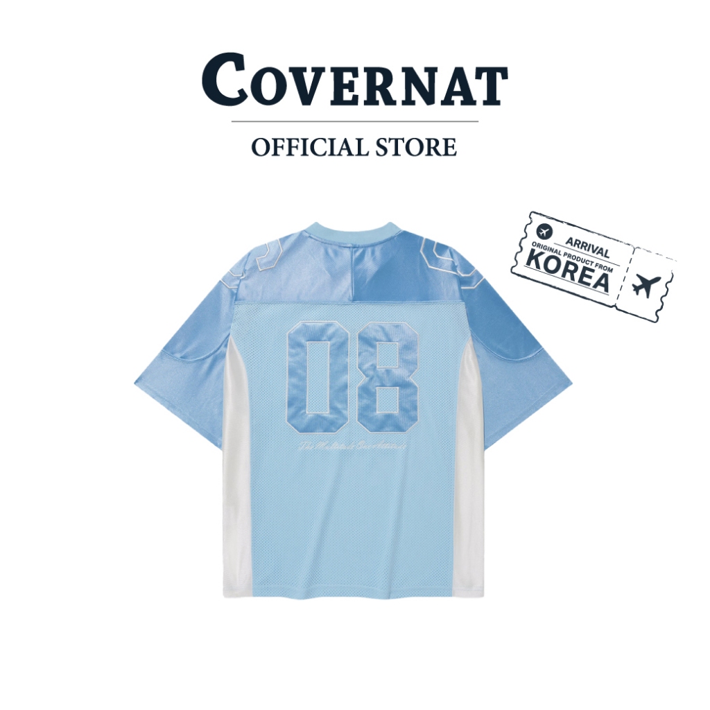 COVERNAT เสื้อยืด รุ่น Blockcore Hockey Jersey T-Shirt Blue (70042SHKSSU_U5BLXX)