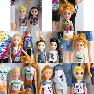 ตุ๊กตาครอบครัว พ่อแม่ลูก คู่ชายหญิง ตุ๊กตาข้อต่อ BJD ความสูง 30cm พร้อมเสื้อผ้าและรองเท้าครบชุด