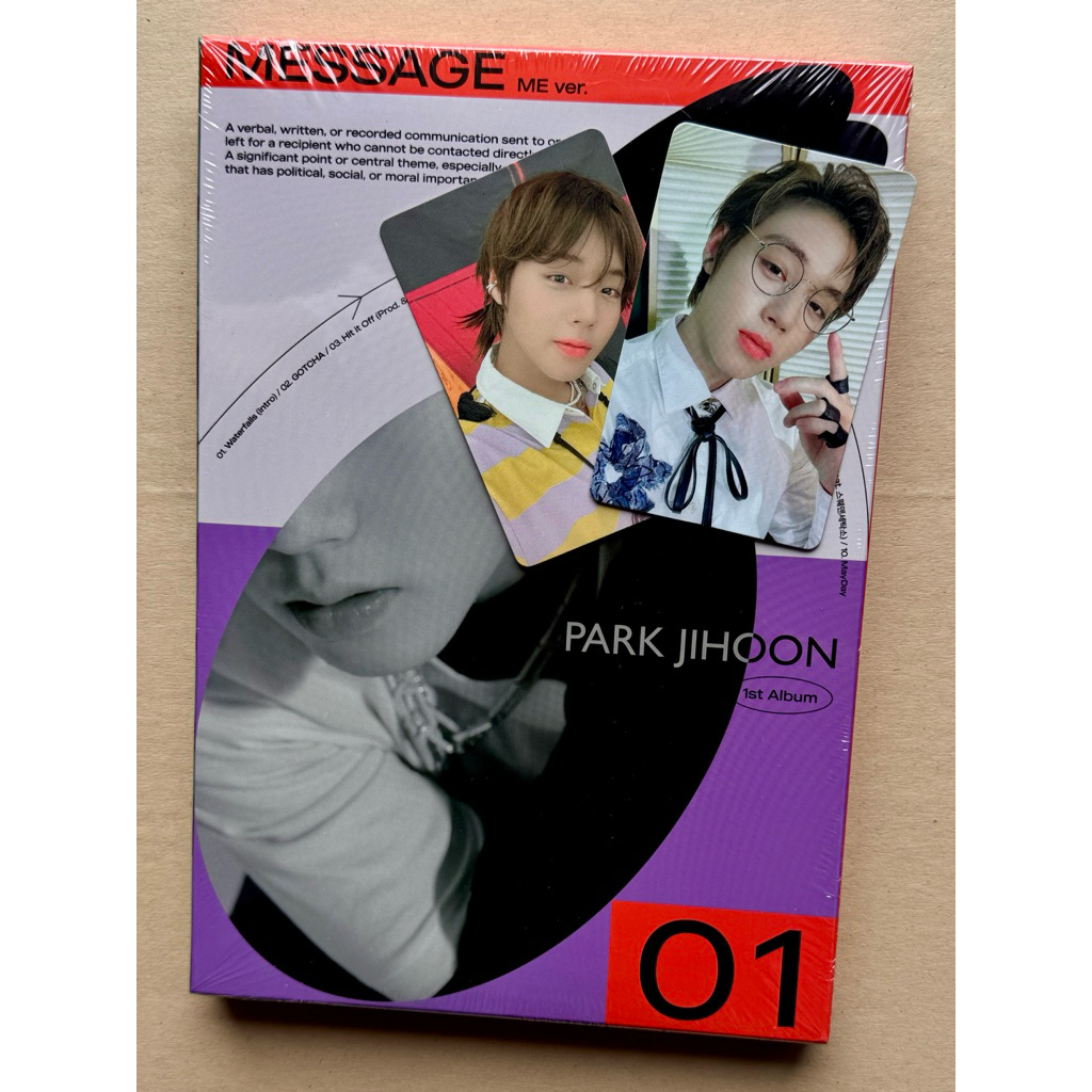 พร้อมส่ง!!!อัลบั้มปาร์คจีฮุน(PARK Ji Hoon)พร้อมการ์ดเวอร์ไทยของแถมครบของใหม่ยังไม่แกะ #จีฮุน #Jihoon