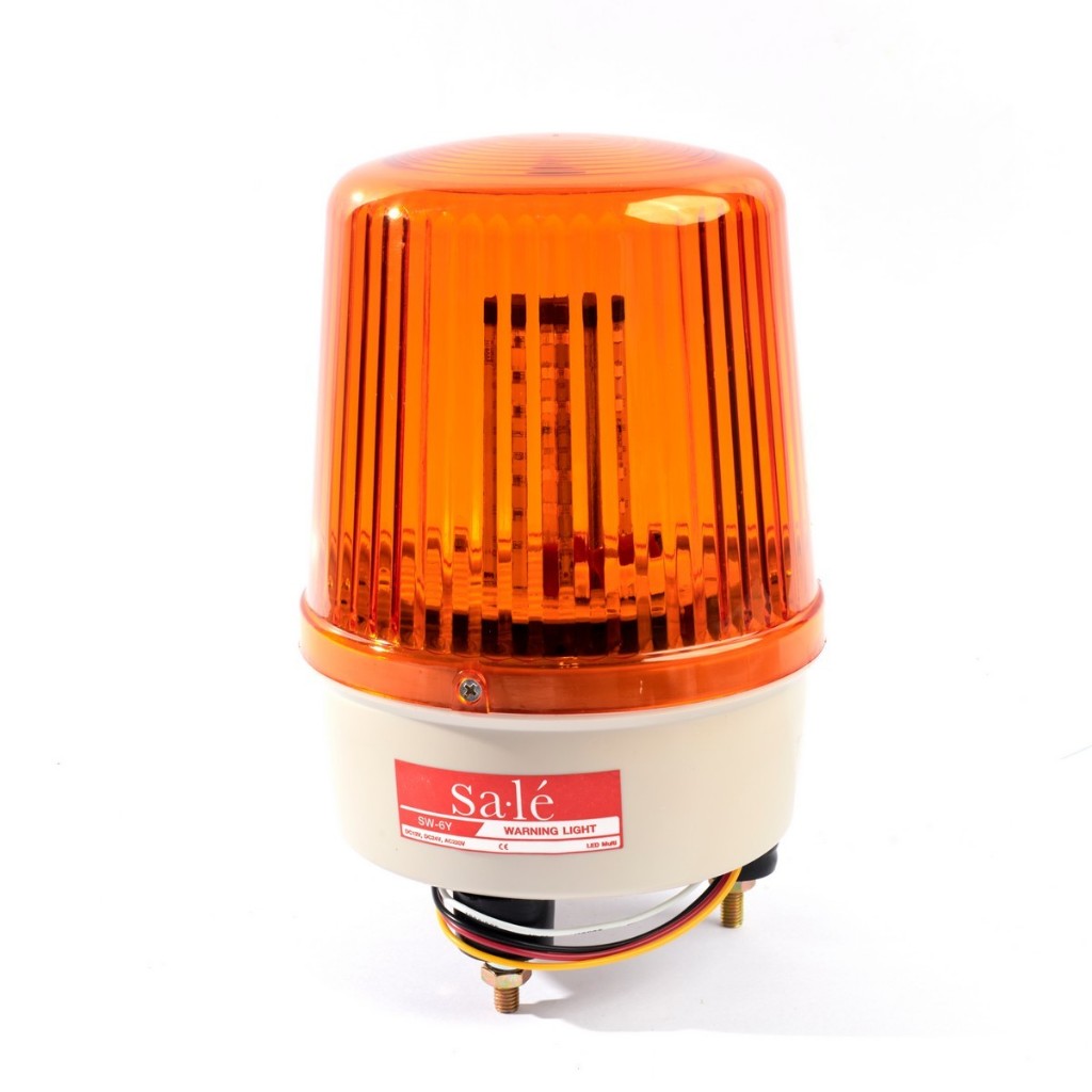 SA LE ไฟหมุนสีเหลือง LED 4 in1 ปรับแสงได้ 4 รูปแบบ กระพริบช้า, เร็ว, ไฟนิ่ง และไฟหมุนรอบตัว (ซาเล่)