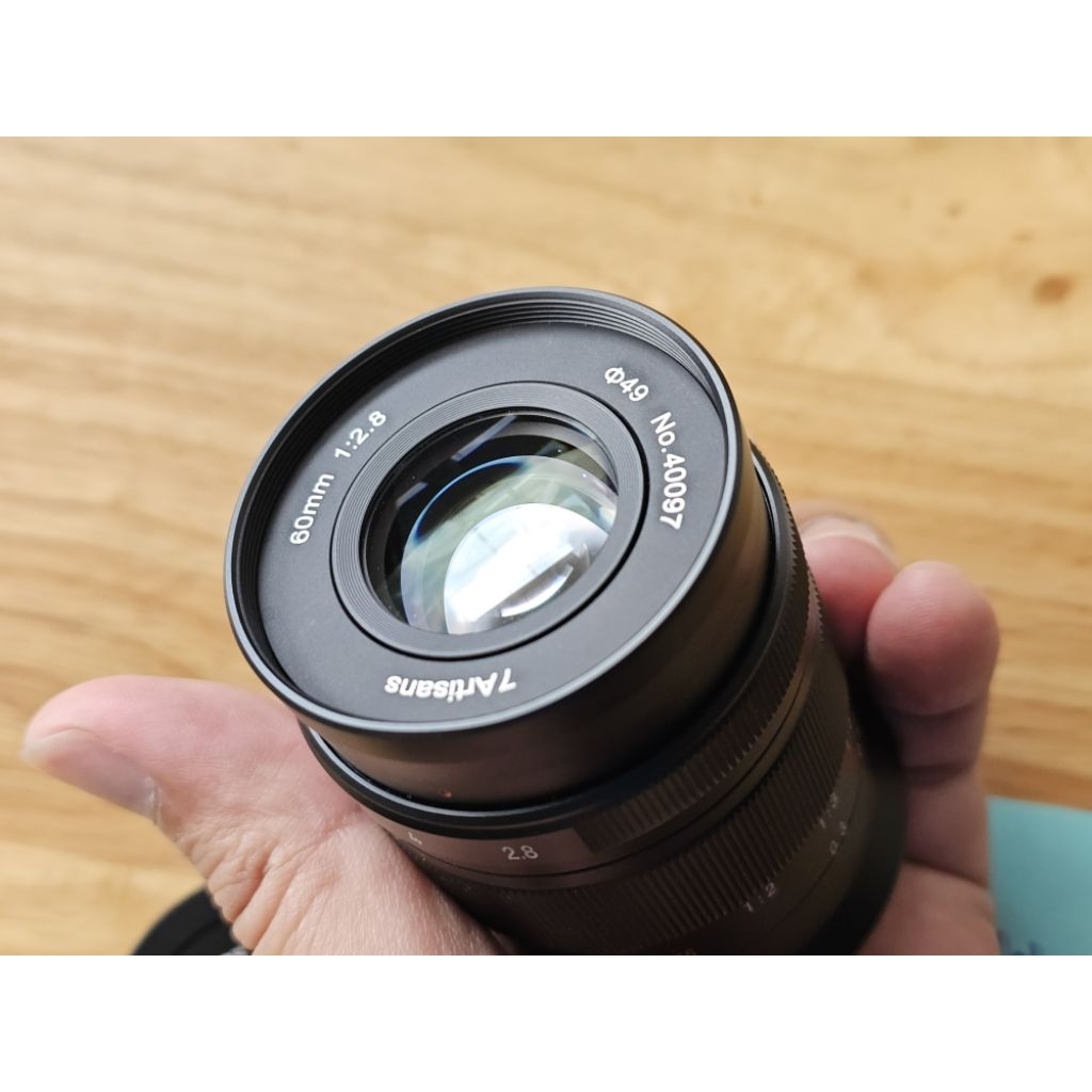 เลนส์มือหมุน 7Artisans 60mm f2.8 Macro MKII เมาท์ MFT M4/3 สภาพดี ใช้งานปกติ ครบกล่อง