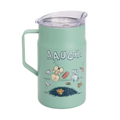 TORA แก้วน้ำสุญญากาศ Snoopy ความจุ 600 มล. สีเขียวอ่อน รุ่น RK2616 SNOOPY25