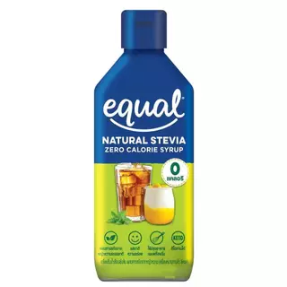 Equal Original Zero Calorie Syrup อิควล ไซรัป น้ำเชื่อมเข้มข้น จากหญ้าหวาน กลิ่นคาราเมล 320 กรัม