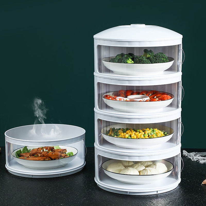 BANBAN HX616 ชั้นเก็บอาหาร คอนโดเก็บอาหาร ที่ใส่กับข้าว สไลด์เปิด-ปิด ถนอมอาหาร ป้องกันเชื้อโรค