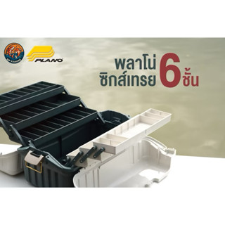 กล่องใส่อุปกรณ์ตกปลา PLANO SIX-TRAY HIP ROOF BOX  6 ชั้น สีเ…