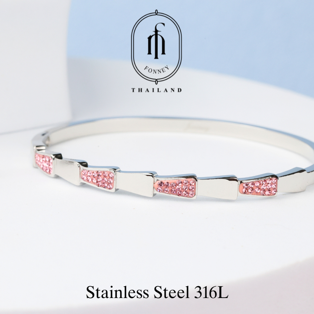 [ส่งด่วนฟรี] กำไลข้อมือ Stainless steel (fonney)