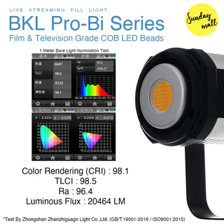 [ประกันศูนย์ไทย1ปี] BKL Pro 300w Bi ไฟสตูดิโอ ไฟต่อเนื่อง Studio LED Key Video Fill Light Sundaymall
