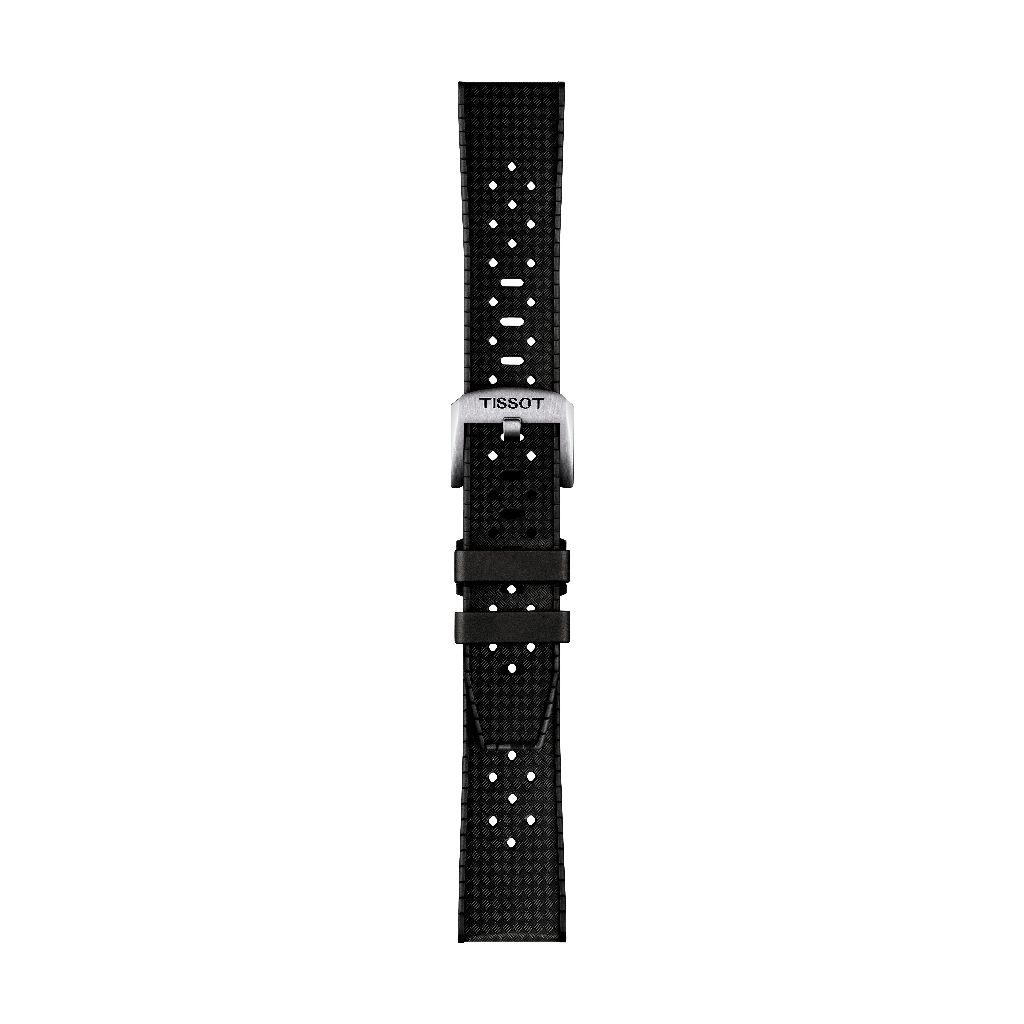 Tissot Official Black Rubber Strap Lugs 20mm T852049628