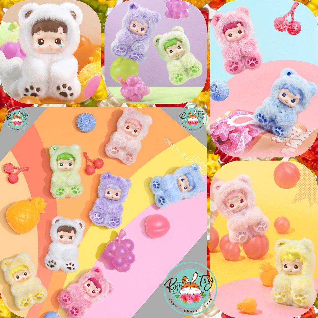 🧡🧡พร้อมส่ง💚💚  Hacipupu : Gummy Bear [พวงกุญแจ] **แบบจุ่ม**