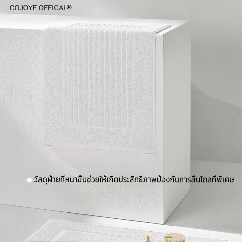 COJOYE พรมเช็ดเท้า 50*80cm ผ้าเช็ดเท้าโรงเเรม5ดาว ผ้าฝ้าย100% รุ่นหนาพิเศษ เกรดพรีเมี่ยม พร้อมส่ง รูปที่ 4