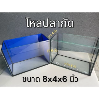โหลปลากัด ขนาด 8x4x6นิ้ว กระจกหนา 3 มิลลิเมตร โหลปลากัด ตู้ปลาขนาดเล็ก (1ใบ)