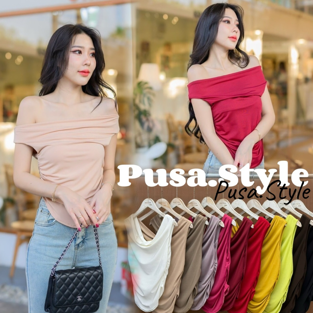 ✨Jenny Top  เสืเอปาดไหล่ ใส่เป็นคอถ่วง✨💖