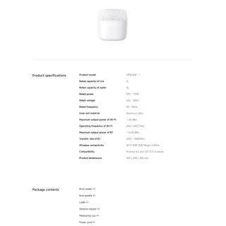 Xiaomi Smart Multifunctional Rice Cooker 3L / 4L / 1.5L หม้อหุงข้าว I Xiaomi Home APP I มี 8 ฟังก์ชั่นการปรุง