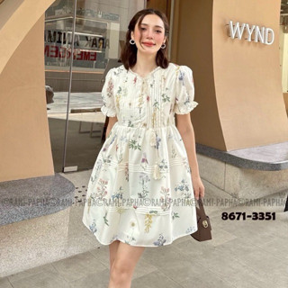 พร้อมส่ง เติม ML XL⚡️RM 8671 เดรสลวดลายสวยสไตล์ลูกคุณ ทรงใส่…