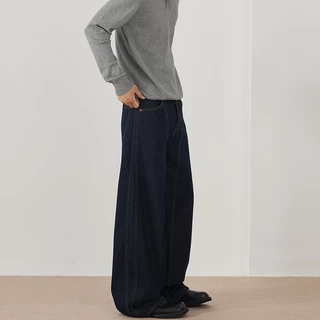beerbroth-baggy jeans กางเกงยีนส์ชาย ขากระบอก อเมริกันย้อนยุคหลวม สไตล์เกาหลี ผ้าเดนิม แฟชั่น จัดส่งรวดเร็ว M-3XL