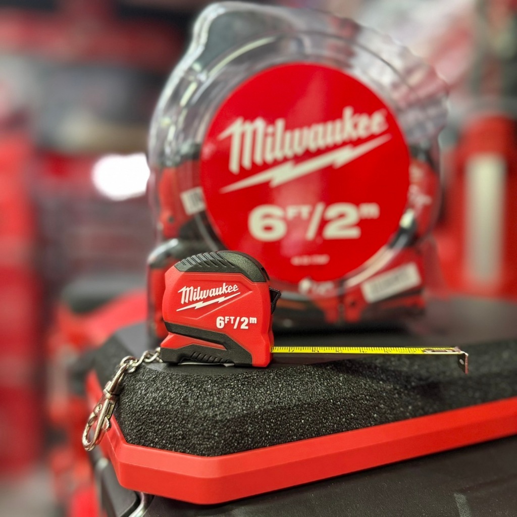 Milwaukee - ตลับเมตรพวงกุญแจ 6ฟุต 2เมตร 48-22-1706F