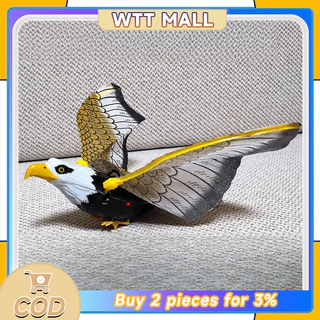🦅นกอินทรีย์ เหยี่ยวไล่นกพิราบ ไล่นก ปีกขยับได้ มีไฟที่ตา เครื่องไล่นกนกฮูกจําลองกันน้ําแบบแขวน