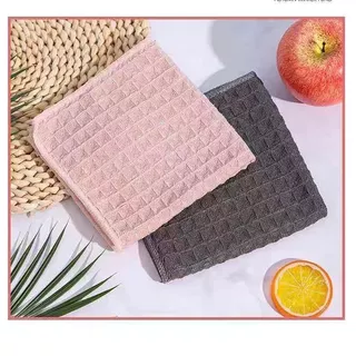 ซื้อ 1แถม 1 ส่งเร็วร้านไทยผ้าเช็ดทำความสะอาดวาฟเฟิล สำหรับร้านกาแฟและชานม บาร์ ครัวเรือน ผ้าเช็ดจาน ผ้าเช็ดแก้ว(มี 3 สี)