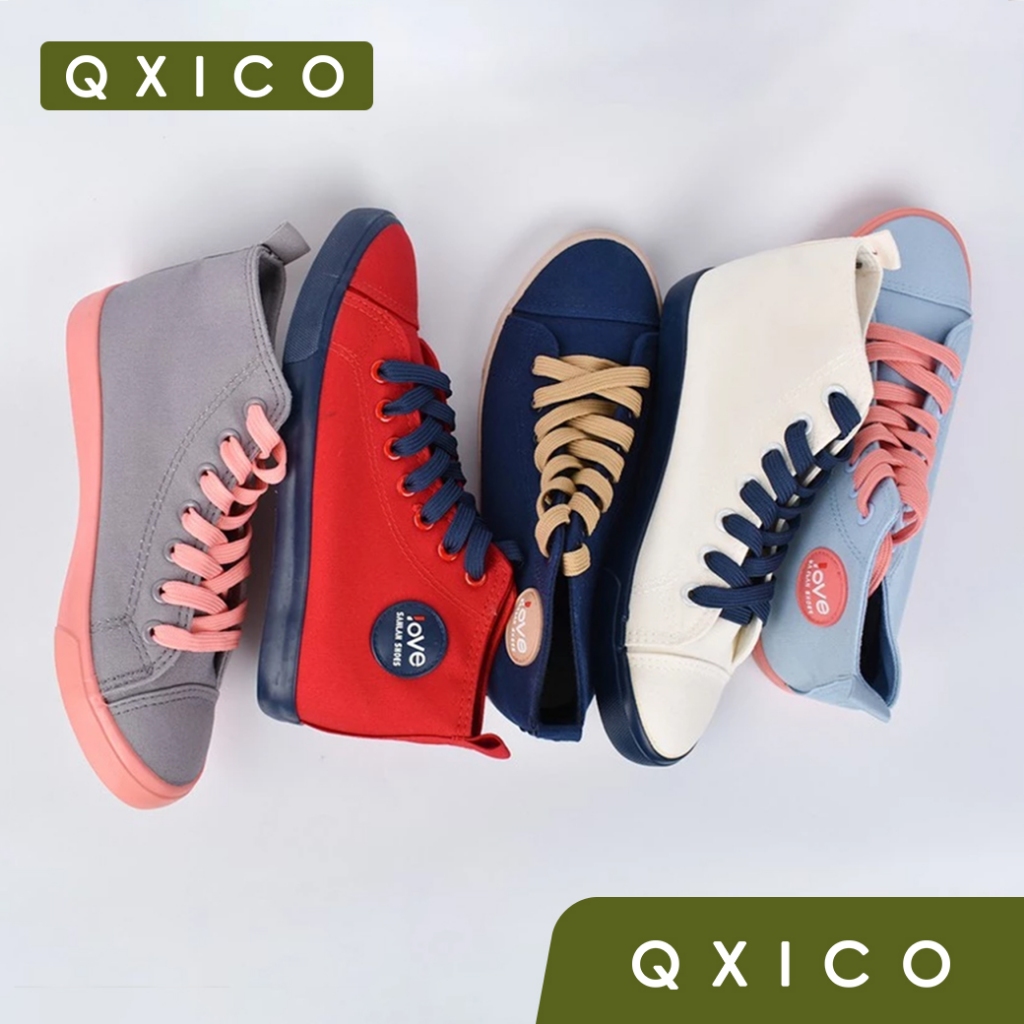 Qxico รุ่น QZ1009 รองเท้าผ้าใบ Love Sanlan Shoes