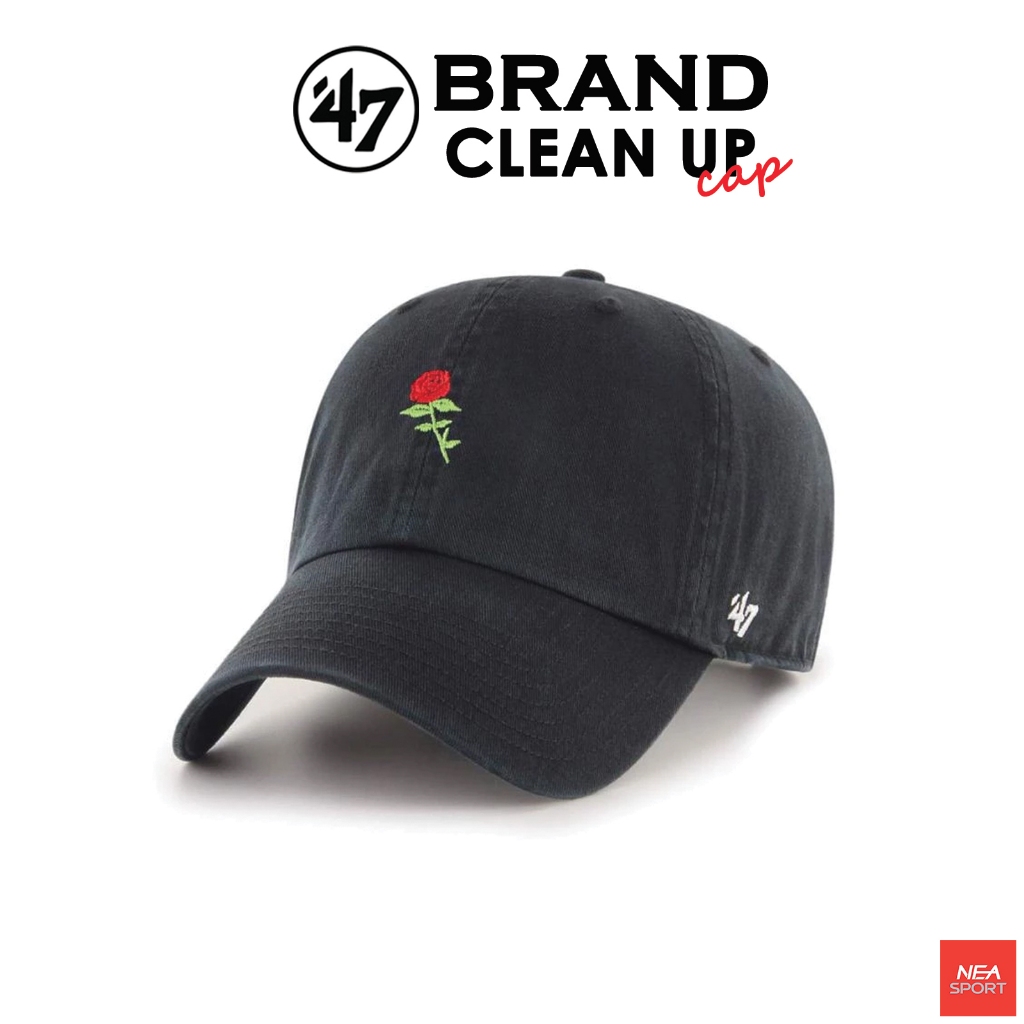 [มาแรง] 47' BRAND CLEAN UP CAP - ROSE FLOWER หมวกแก๊ป