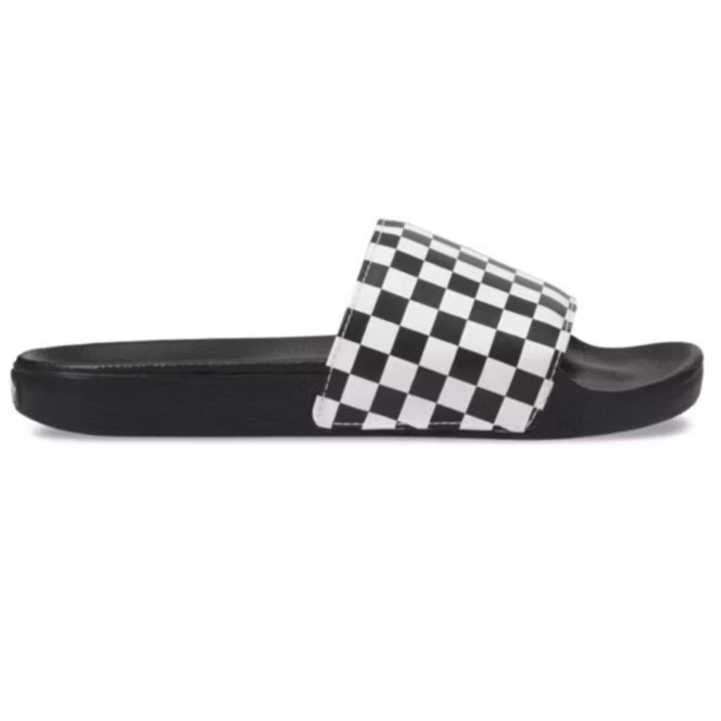 รองเท้าแตะVANS SLID ON CHECKERBOARD BLACK WHITE สินค้ามีประกันแท้