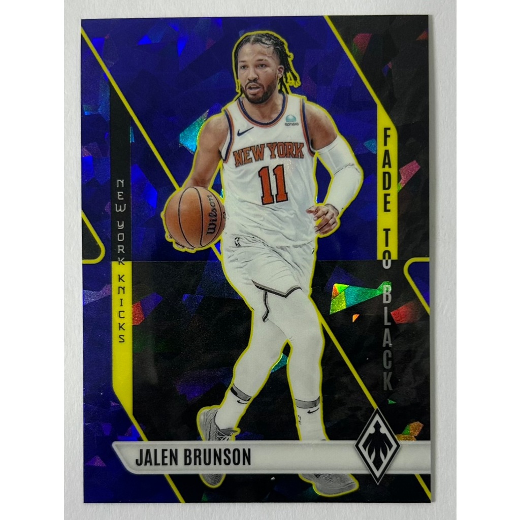 2023-24 Panini Phoenix - Fade To Black {Blue Ice} #1 Jalen Brunson - Knicks