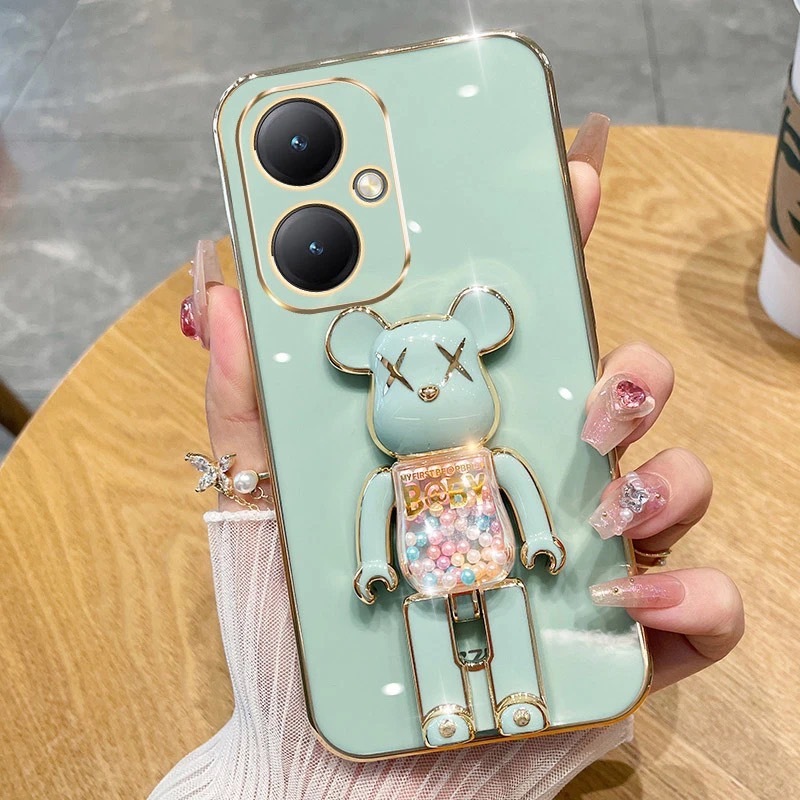 เคส น้องหมี ตั้งได้ สำหรับรุ่น Vivo Y18 Y28 y28S Y03T  Y100 Y03 พร้อมจัดส่ง