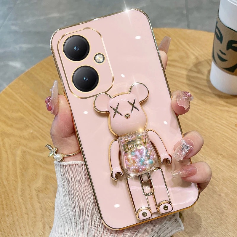 เคส น้องหมี ตั้งได้ สำหรับ VIVO Y03 Y03T Y05 Y18 Y28S Y17S Y28 4G 5G Y100 Y71 Y15S Y01 Y01A เคส น่ารัก น้องหมี ตั้งได้